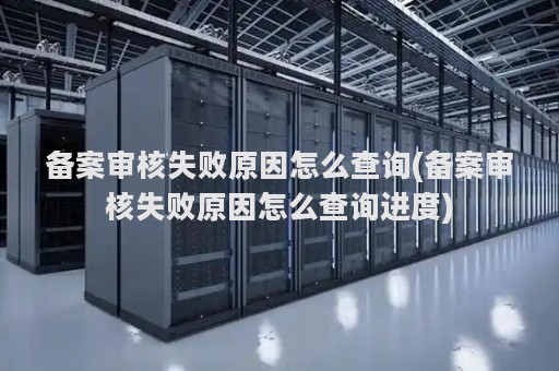 备案审核失败原因怎么查询(备案审核失败原因怎么查询进度)