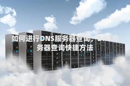 如何进行DNS服务器查询，DNS服务器查询快捷方法