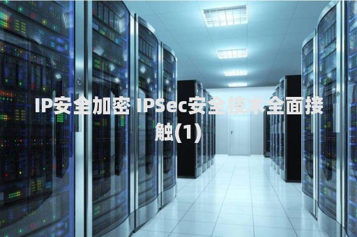 IP安全加密 IPSec安全技术全面接触(1)